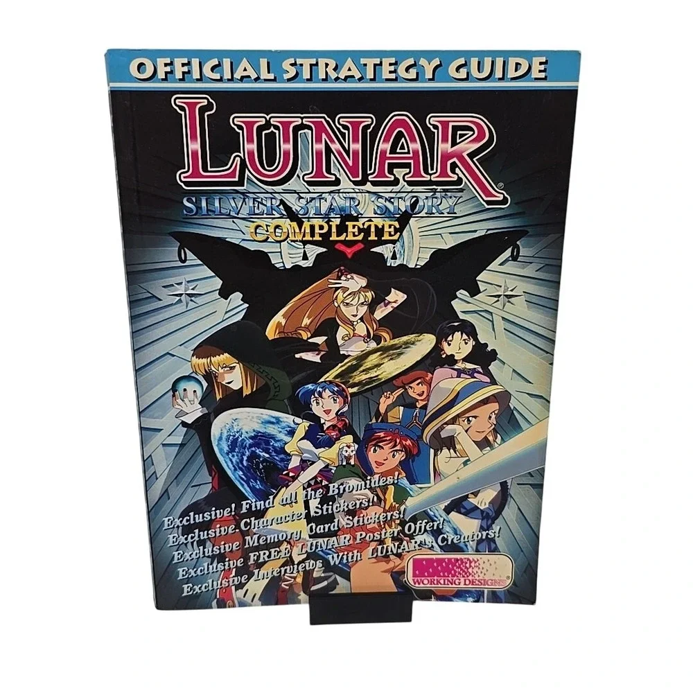 Lunar: Silver Star Story Complete‎ Official Strategy Guide PS1 W/Stickers